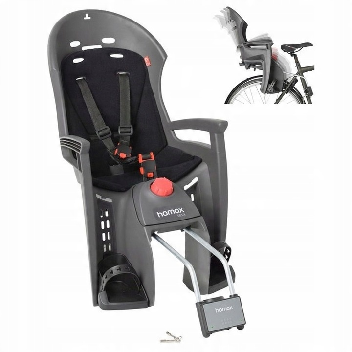 Fotelik HAMAX Siesta Czarno-szary