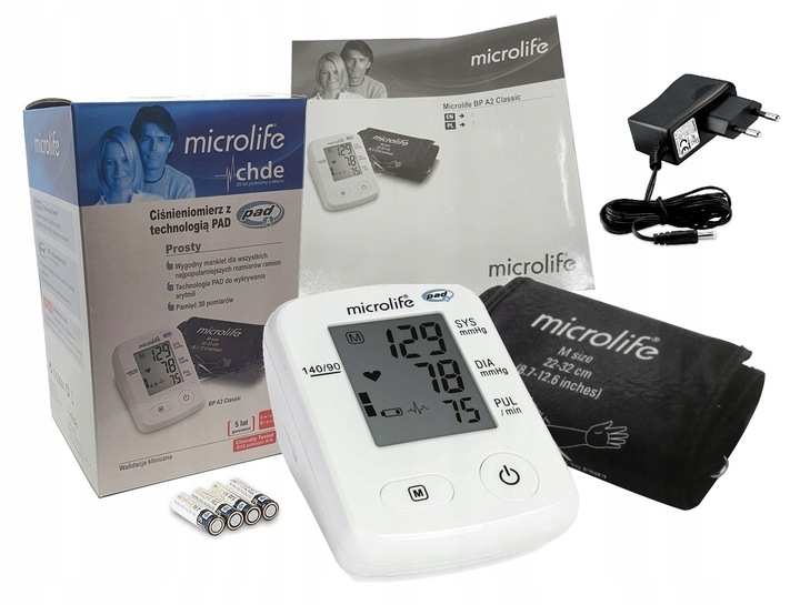 CIŚNIENIOMIERZ NARAMIENNY APARAT DO MIERZENIA CIŚNIENIA ARYTMIA MICROLIFE