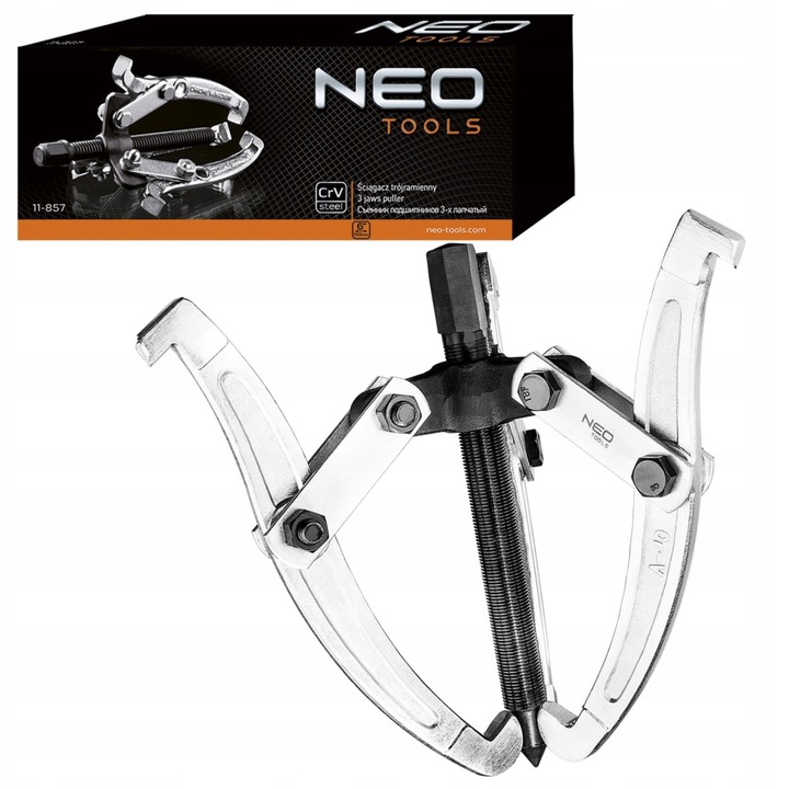 NEO ŚCIĄGACZ ŁOŻYSK TRÓJRAMIENNY 150MM ZE STALI CHROMOWO-WANADOWEJ