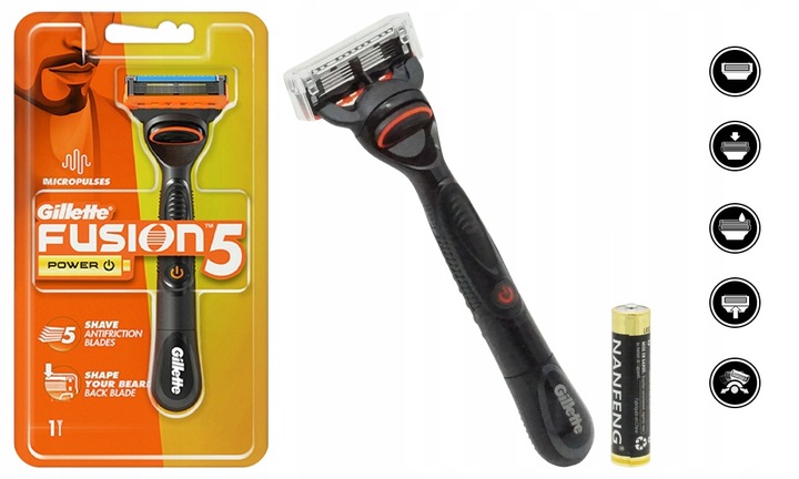 MASZYNKA DO GOLENIA GILLETTE FUSION 5 FUSION5 POWER MICROPULSES