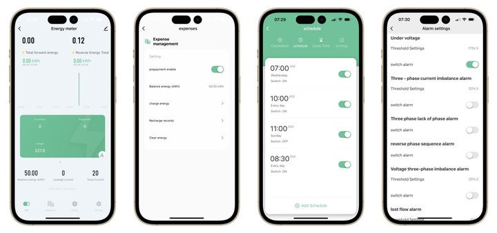 Licznik energii prądu 3-fazowy 2-kierunki PV przekaźnik 100A LCD WiFi