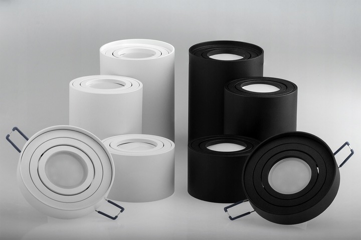 Oprawa Natynkowa HALOGENOWA TUBA Ruchoma + LED 5W