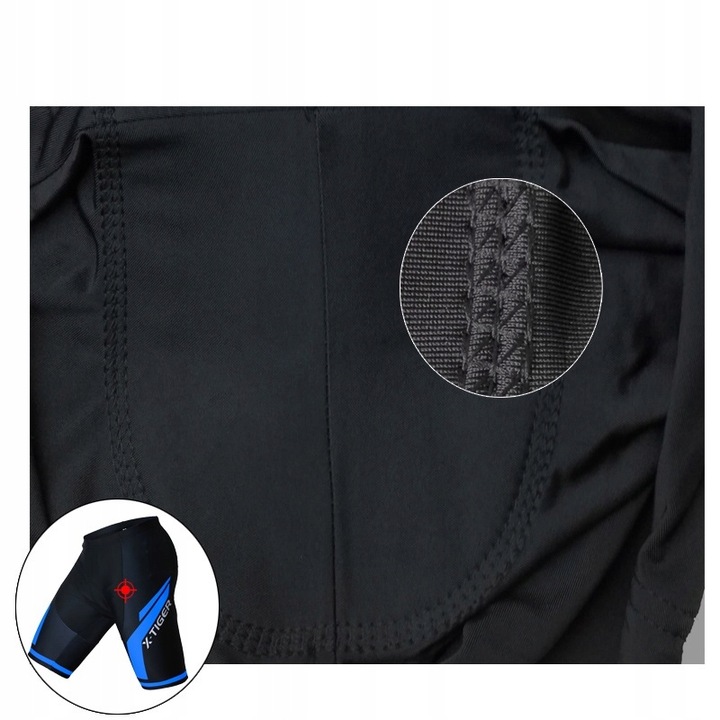 SPODENKI DO JAZDY ROWEREM MĘSKIE DOPASOWANE ŻELOWE