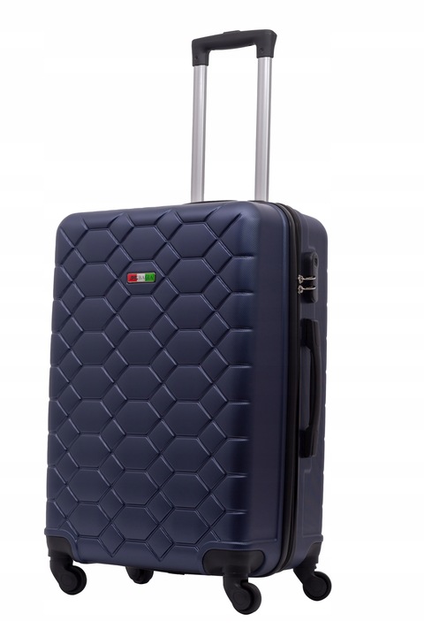 WALIZKA PODRÓŻNA ROZMIAR ŚREDNI M 60L BAGIA WALIZKI ABS AMSTERDAM