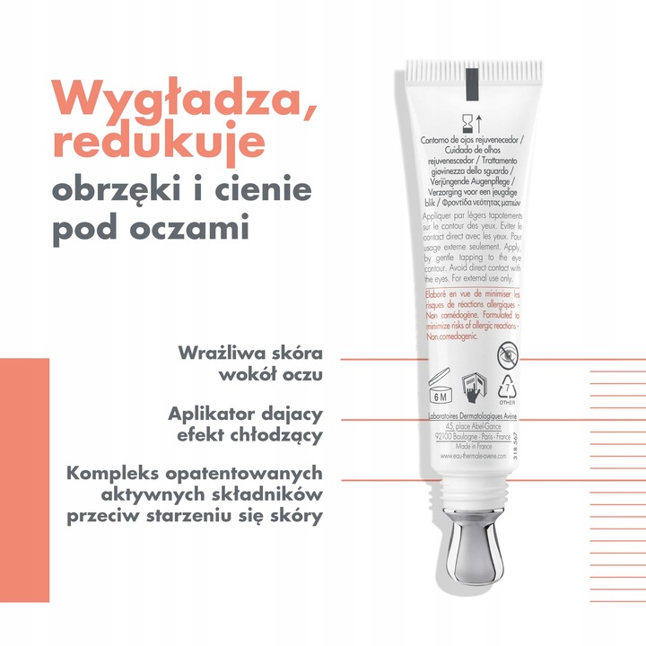 Avene DermAbsolu Yeux 15 ml krem pod oczy