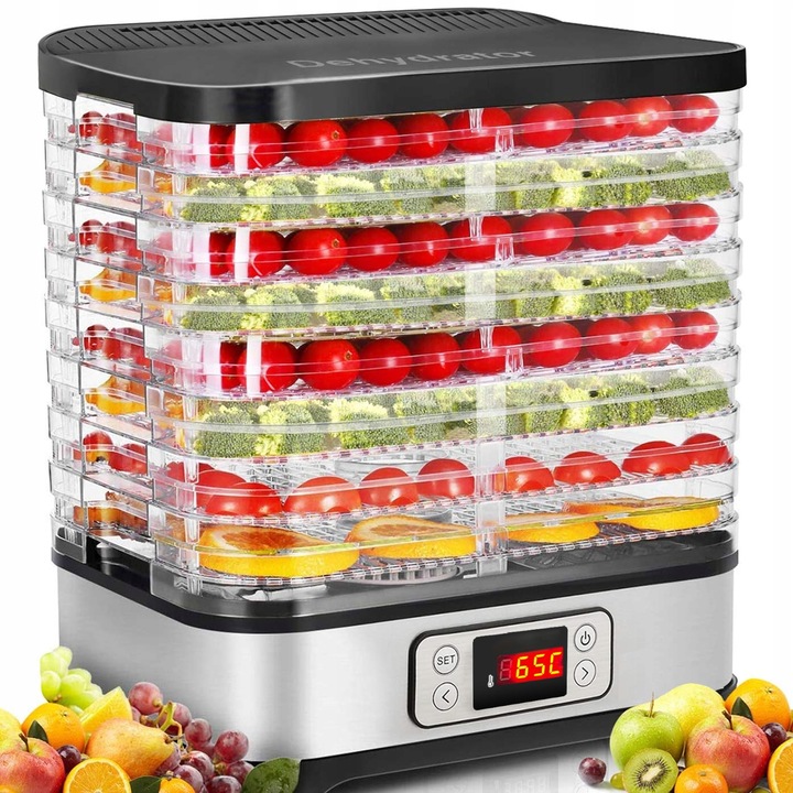 Suszarka do grzybów owoców warzyw DUŻA MOCNA 500W TERMOOBIEG REGULACJA