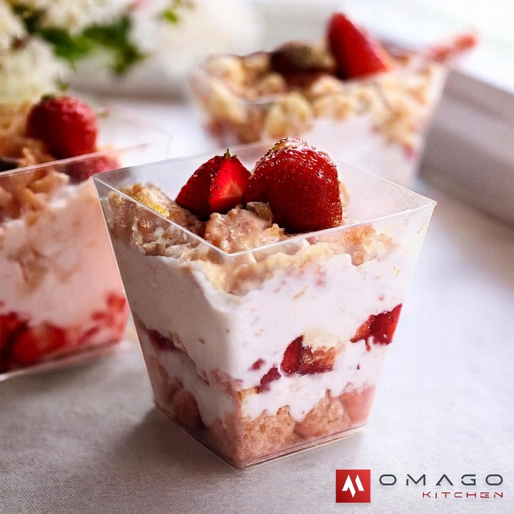 POJEMNIK NA ŻYWNOŚĆ PUCHARKI do DESERÓW na DESERY na DESERKI ŁYŻECZKI