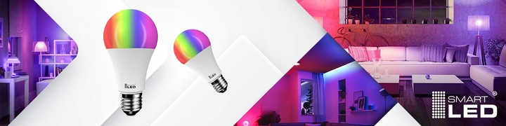 Żarówka LED E27 RGB CCT + biały WiFi TUYA SMART inteligentna aplikacja