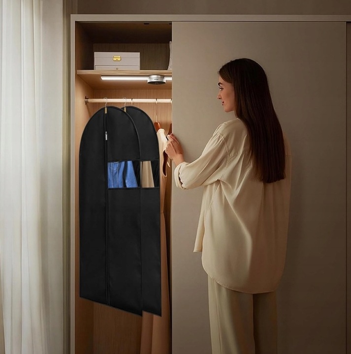 5 X DUŻY POKROWIEC NA UBRANIA SUKNIĘ SUKIENKĘ PŁASZCZ KURTKĘ 60X150