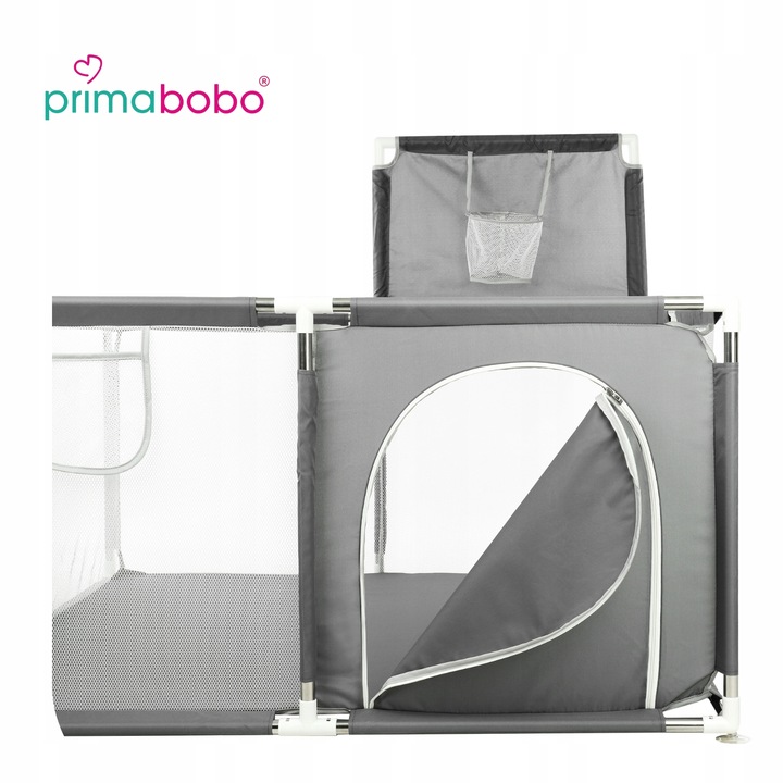 PRIMABOBO Kojec dla dziecka z koszem Duży suchy basen 126x126cm składany