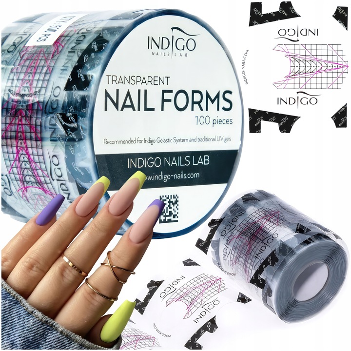 Formy do Paznokci Przedłużania Transparentne Motylki Szablony 100szt