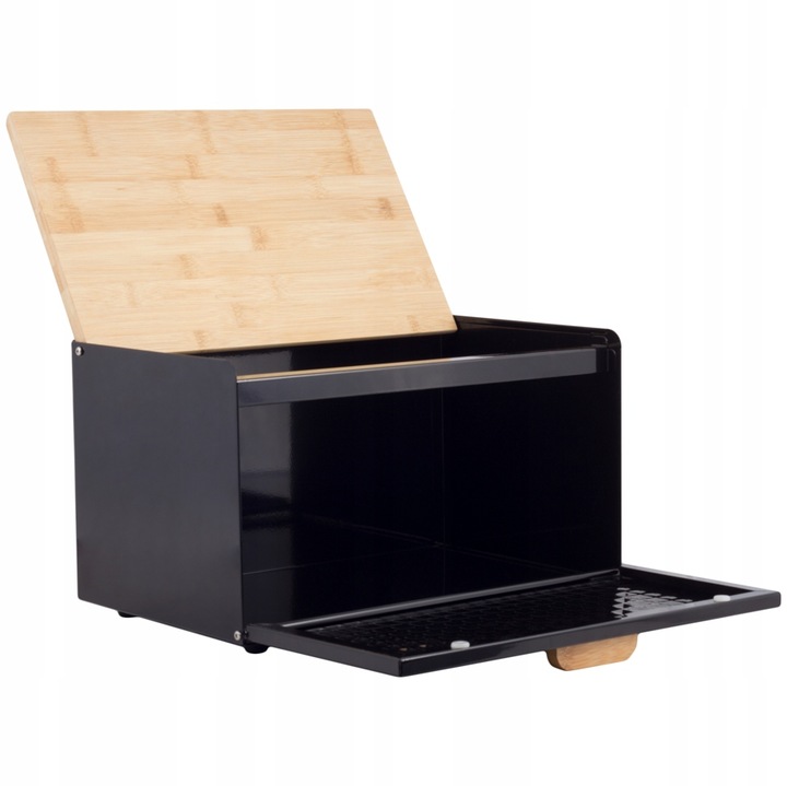 Chlebak w zestawie z 3 pojemnikami Czarny BB-1627