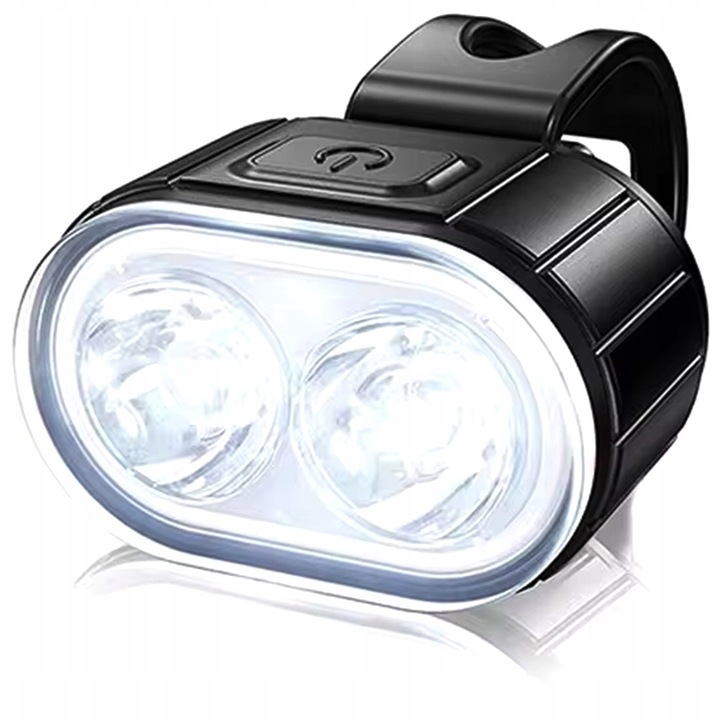 LAMPKA ROWEROWA OŚWIETLENIE LED NA ROWER KIEROWNICĘ PRZÓD + TYŁ NA USB MOC