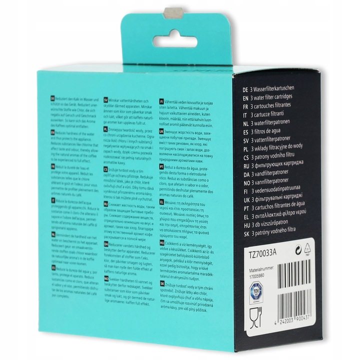 ORYGINALNY Filtr wody SIEMENS TZ70003 Brita Intenza+ | 3-pack