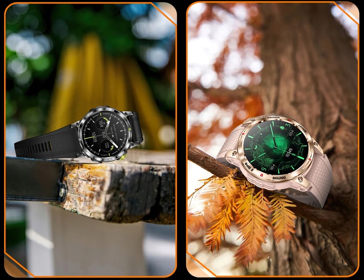 SMARTWATCH MĘSKI ZEGAREK GPS AMOLED 400mAh POLSKIE MENU Rozmowy