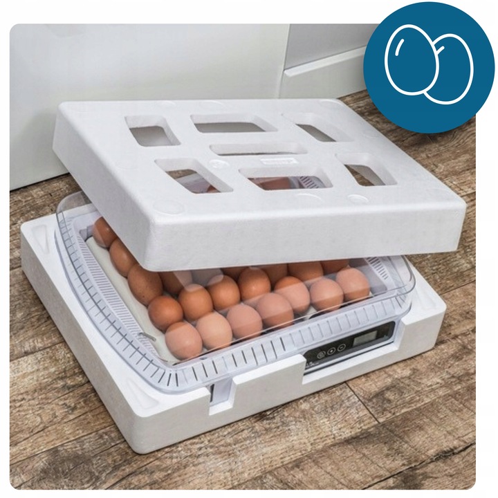 Inkubator Automatyczny do wylęgu 35 jaj Wylęgarka Klujnik do wylęgu Drobiu