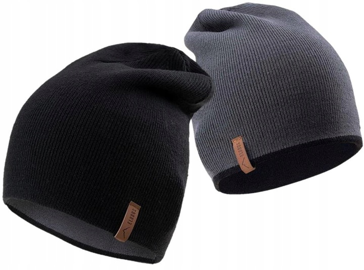 ELBRUS CZAPKA ZIMOWA KRASNAL MĘSKI DWUSTRONNA NA ZIMĘ Z NASZYWKĄ