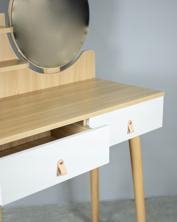 Toaletka z lustrem SCANDI kosmetyczna skandynawska