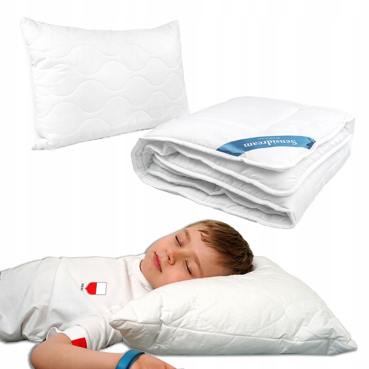 Kołdra 100x160 cm całoroczna + poduszka 40x60 cm