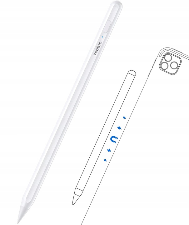 Rysik do Apple Pencil 2 Generacji do iPad Air / Pro Vootec