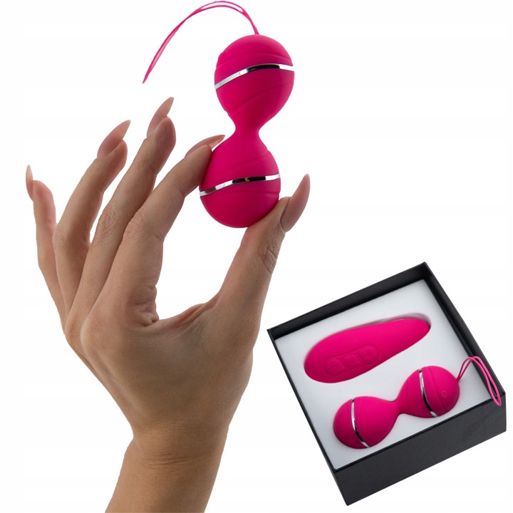 Wibrujące STYMULUJĄCE KULKI GEJSZY z pilotem MASAŻER 10 TRYBÓW WIBRACJI