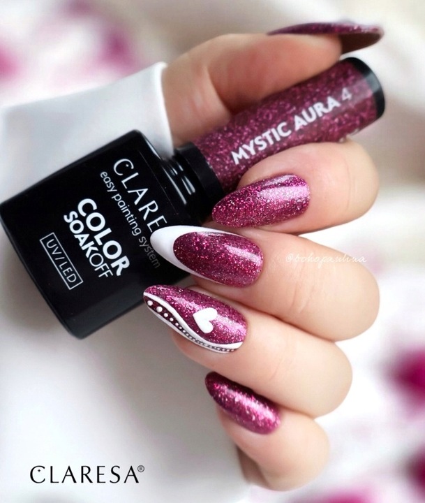 CLARESA MYSTIC AURA 1-8 LAKIER HYBRYDOWY ZESTAW KOLEKCJA 8 szt. TPO FREE