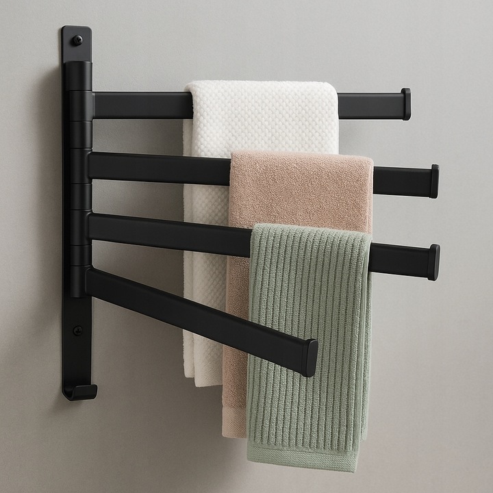 WIESZAK ŁAZIENKOWY NA RĘCZNIKI HACZYK UCHWYT ŚCIENNY METALOWY DO