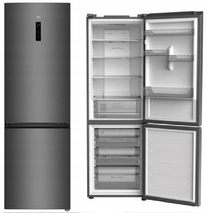 Lodówka dwudrzwiowa TCL RP318BSE1 NoFrost KOMPRESOR INWERTEROWY