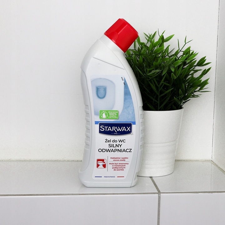 ŻEL DO WC PŁYN SILNY ODWAPNIACZ DO WC STARWAX 43390 USUWA KAMIEŃ