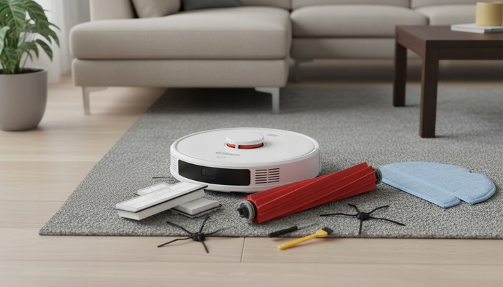 ZESTAW SZCZOTKI FILTRY MOPY DO ROBOROCK S7 / S7 MAXV / S7 MAX ULTRA