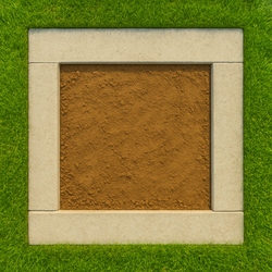 Garaż blaszany 3x5 grafit jednospadowy brama dwuskrzydłowa pion