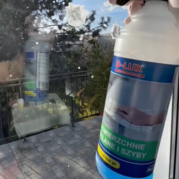 D-LUX - Powierzchnie szklane i szyby 1000 ml. Płyn Do szyb, luster i szkła
