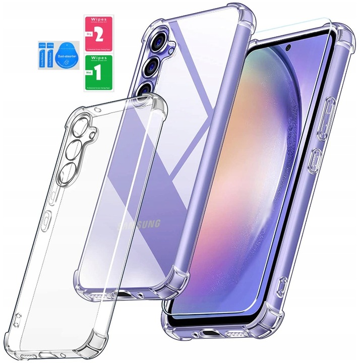 ETUI PLECKI + SZKŁO OCHRONNE HARTOWANE PREMIUM 9H DO SAMSUNG GALAXY A55 5G