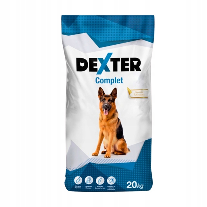 Karma Sucha Dexter Complete Dla Psa Z Witaminami Duże Rasy 20kg Owczarek