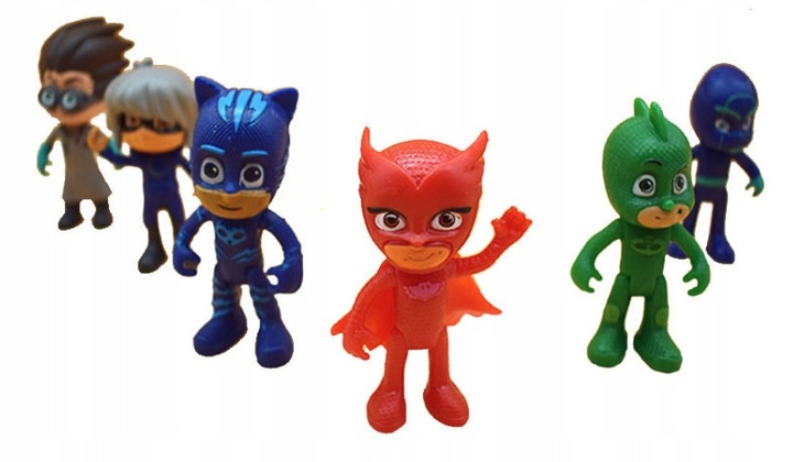 ZESTAW FIGUREK PJMASKS PIDŻAMERSI ZABAWKA 6 FIGUREK Z BAJKI