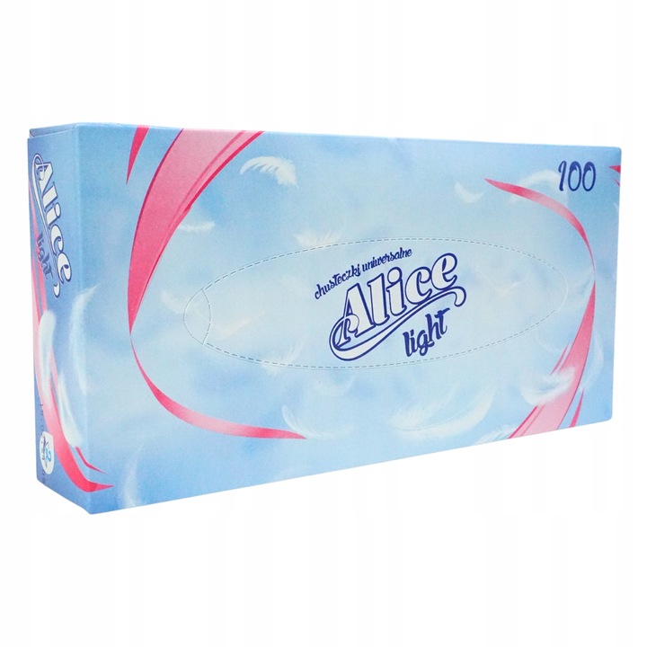 CHUSTECZKI HIGIENICZNE Alice 12x 100 sztuk 2W CELULOZA WYCIĄGANE W PUDEŁKU