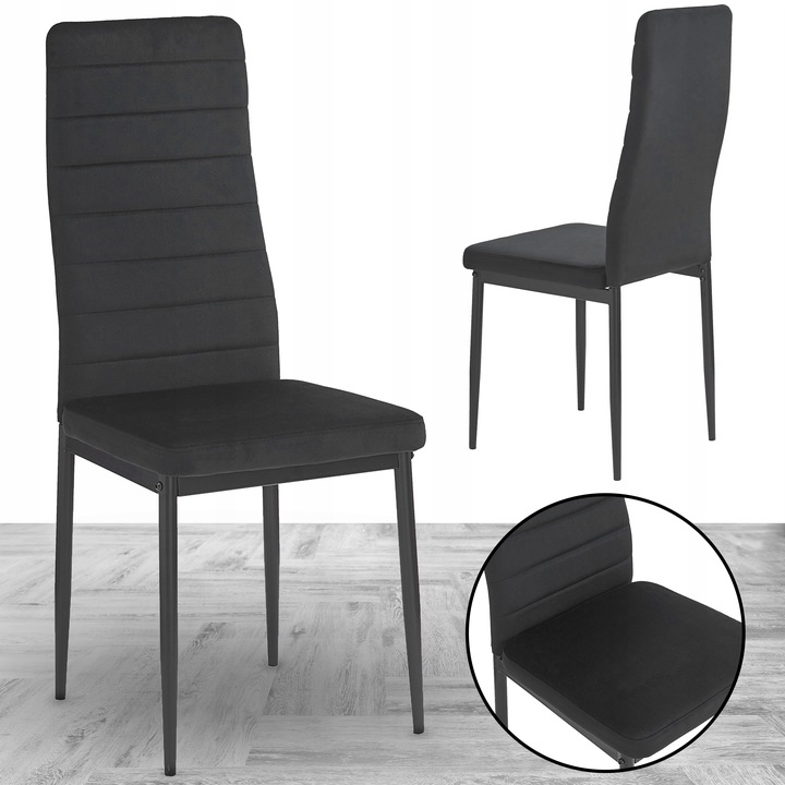 KRZESŁO PIKOWANE WELUR SALON JADALNIA KUCHNIA WYSOKIE MARK KT118