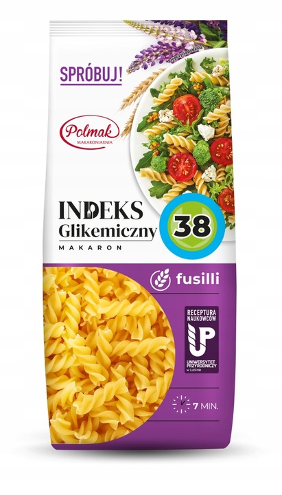 MAKARONY PENNE SPAGHETTI ŚWIDERKI NITKI 250g POLMAK NISKI IG