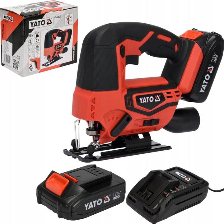 YATO WYRZYNARKA AKUMULATOROWA 18V + AKUMULATOR 2Ah + ŁADOWARKA