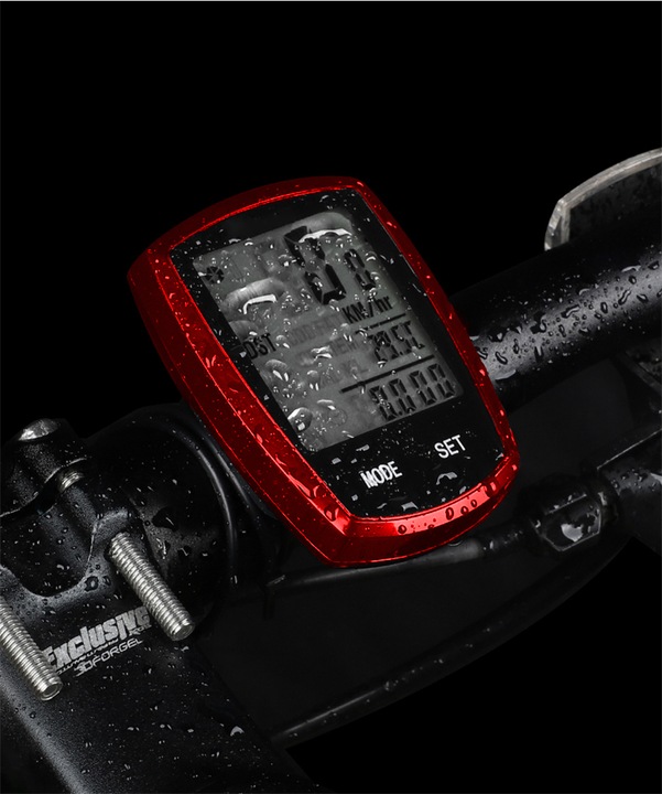 Licznik rowerowy bezprzewodowy termometr tryb noc PRĘDKOŚCIOMIERZ LCD PRO