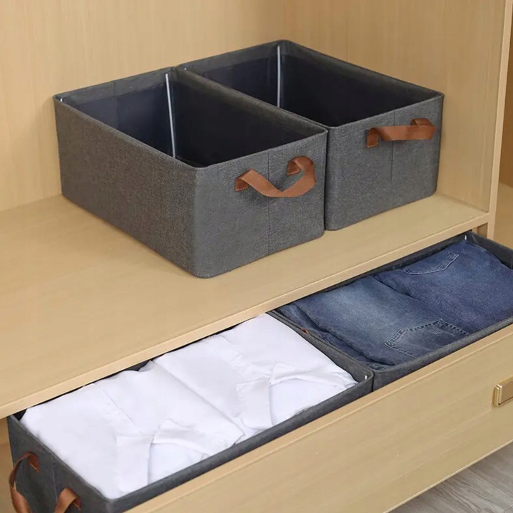 ZESTAW 5 X ORGANIZER NA UBRANIA DO SZUFLADY SZAFY PUDEŁKO ZE STELAŻEM