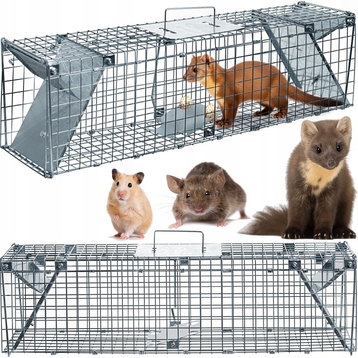 GIGANT ŻYWOŁAPKA NA KUNY SZCZURY WYDRY ŁASICE LIS PUŁAPKA ŁAPKA