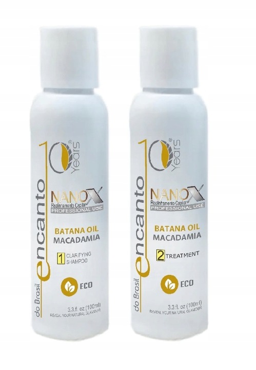 Encanto Nanox Keratyna zestaw do prostowania 2 x 100 ml