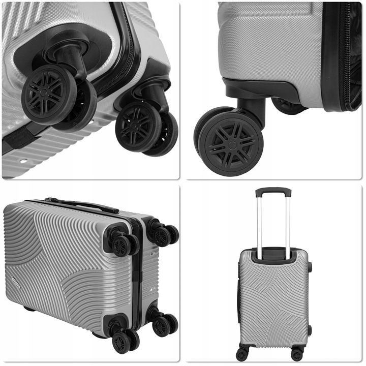 WALIZKI PODRÓŻNE NA KÓŁKACH WALIZKA ZESTAW 4 WALIZEK KABINÓWKA DUŻA