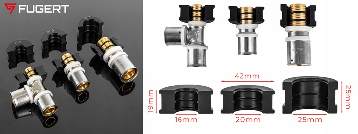 PRASKA ZACISKARKA DO RUR PEX 6 MATRYC TH 16/20/26 U 16/20/25 + WALIZKA