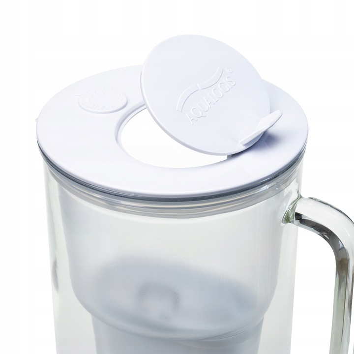 DZBANEK FILTRUJĄCY SZKLANY ETIUDA BIAŁY + WKŁAD PURE+ AQUALOGIS 2.9L