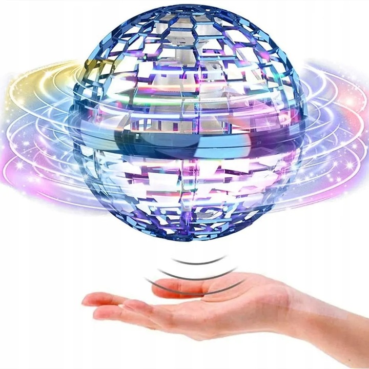 KOSMOKULAA LATAJĄCA KULA UFO PIŁKA ŚWIECĄCA STEROWANA RĘKĄ DRON NA PREZENT