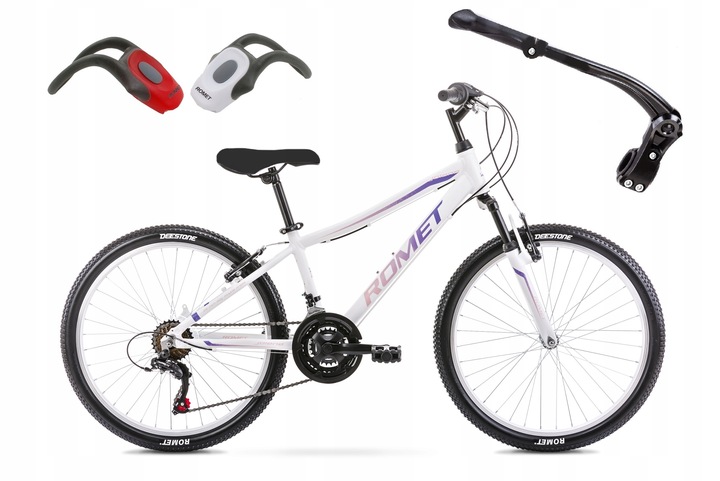 ROWER GÓRSKI MTB 24 ROMET JOLENE SHIMANO ALU OŚWIETLENIE I STOPKA GRATIS