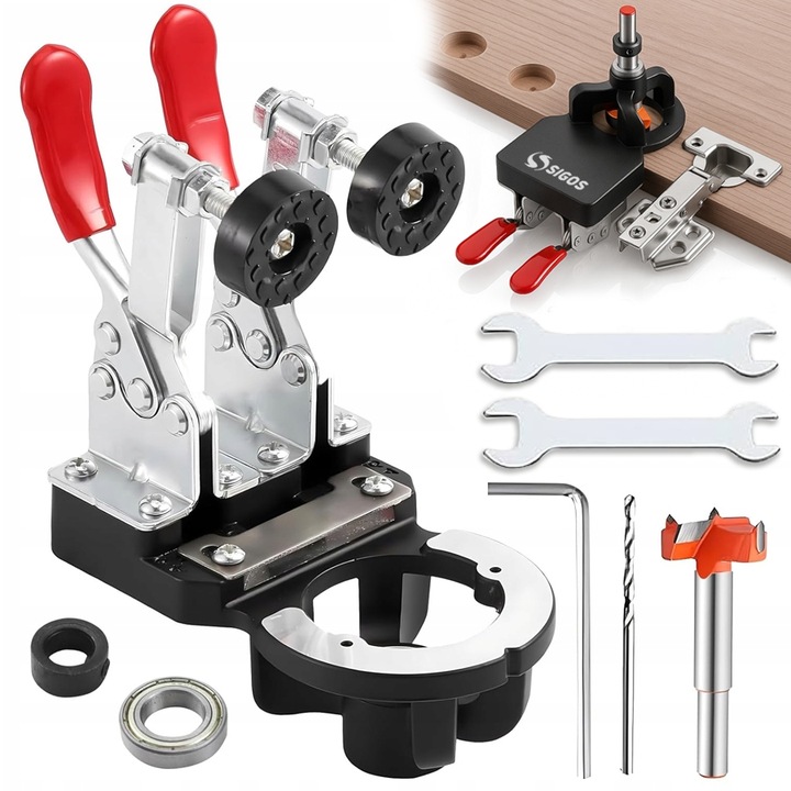 SZABLON DO WIERCENIA OTWORÓW POD ZAWIAS FREZ DO PUSZEK ZNACZNIK