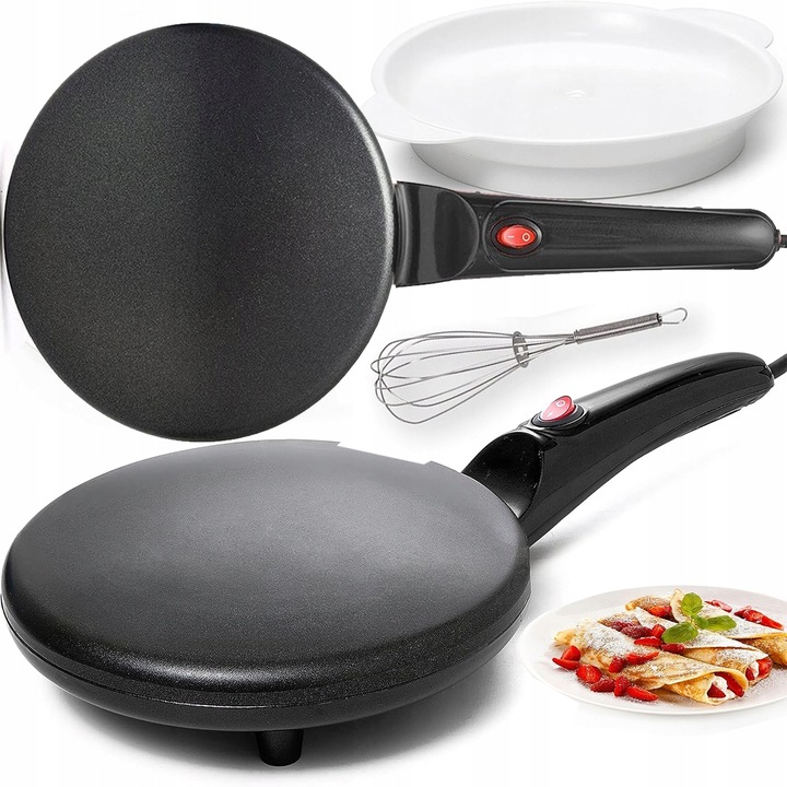 NALEŚNIKARKA ELEKTRYCZNA PATELNIA DO NALEŚNIKÓW BEZ UŻYCIA TŁUSZCZU